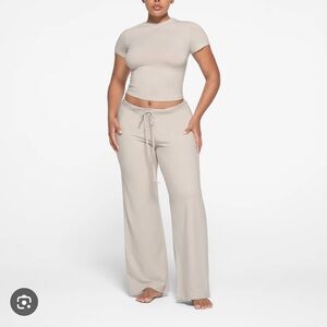 Skims beige Cotton Jersey Set